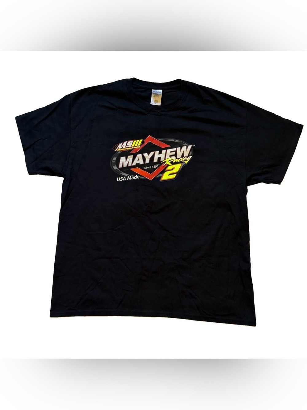 Gildan Black Short-Sleeve Mayhew Racing Doug Coby Tee